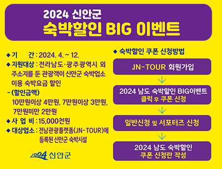 2024 신안군 숙박할인 BIG 이벤트