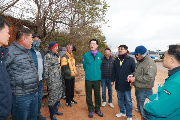 20231118_압해읍 남촌선착장-압해읍 복룡3구 남촌선착장 화재현장 방문 2