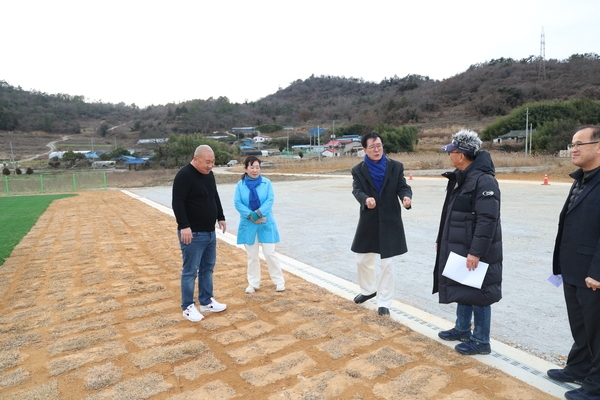 2024. 01. 16    암태면 - 와촌리 그라운드골프 조성현장 방문 2