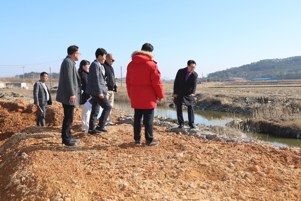 2024. 02. 16   압해 신용소하천 정비사업 현장점검 3