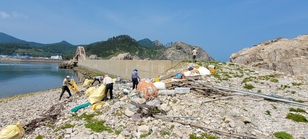 흑산면, 다도해 해양쓰레기 정화활동 실시1